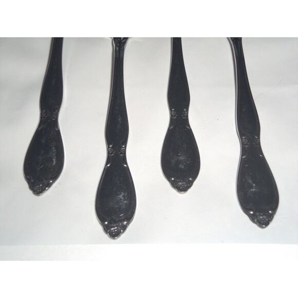 4 Oneida Community Stainless Chatelaine Salad Forks -0712S48 - Picture 2 of 2